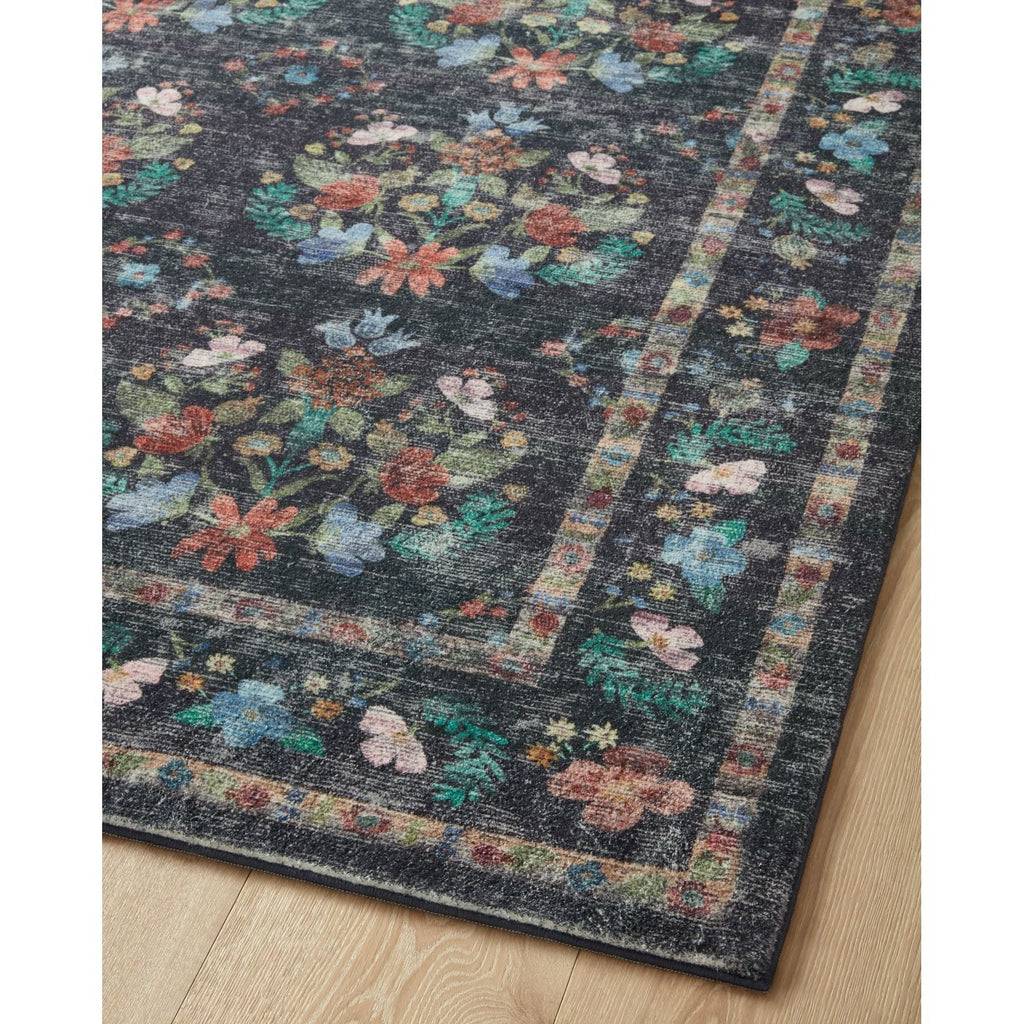 Courtyard Seville Charcoal | Rifle Paper Co. Rugs x Loloi - Light House Co.