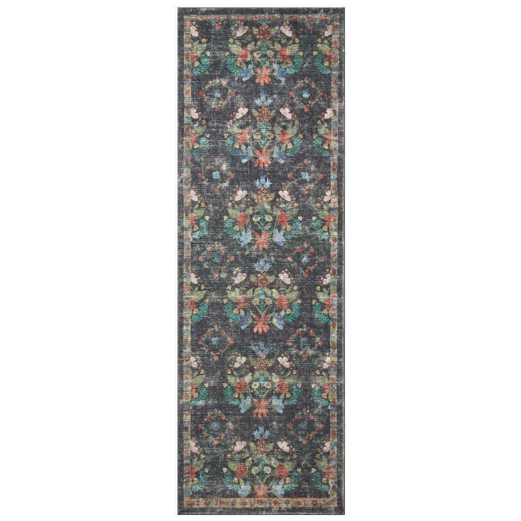 Courtyard Seville Charcoal | Rifle Paper Co. Rugs x Loloi - Light House Co.