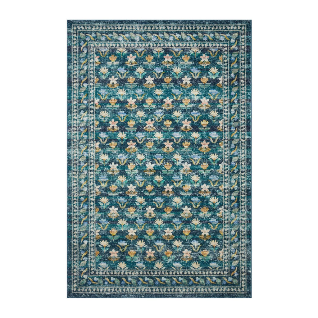 Courtyard Hadley Emerald | Rifle Paper Co. Rugs x Loloi - Light House Co.