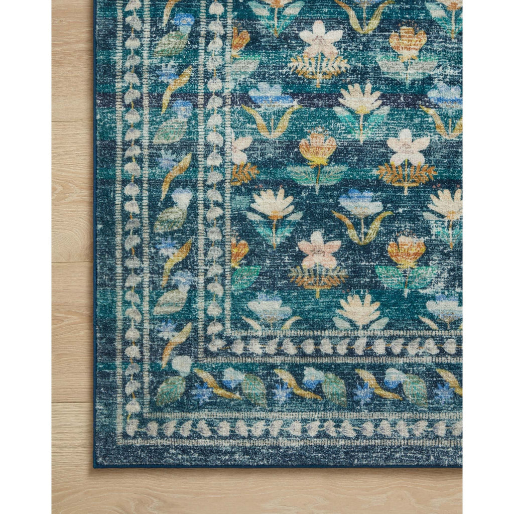 Courtyard Hadley Emerald | Rifle Paper Co. Rugs x Loloi - Light House Co.
