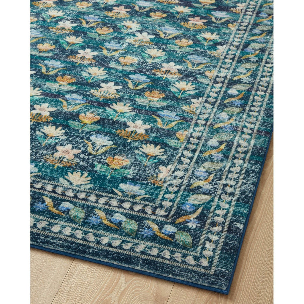 Courtyard Hadley Emerald | Rifle Paper Co. Rugs x Loloi - Light House Co.