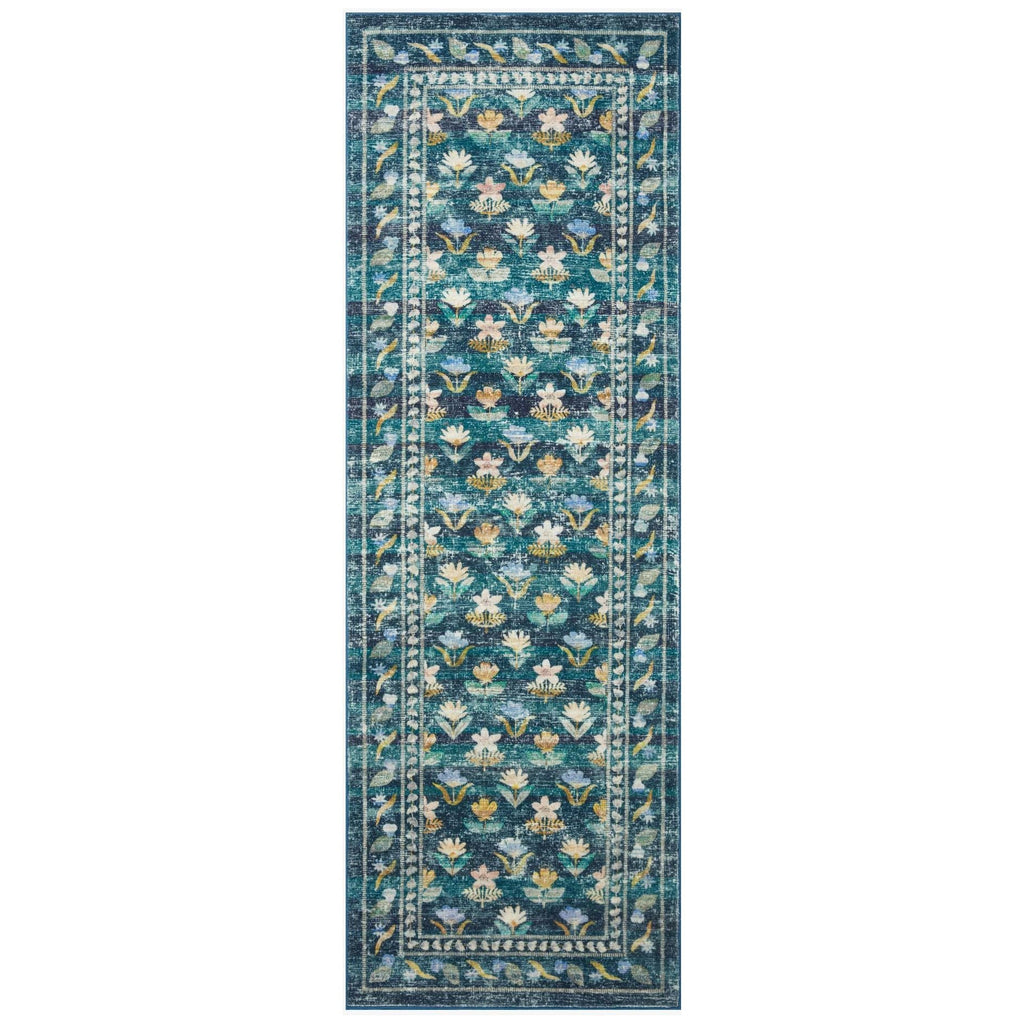 Courtyard Hadley Emerald | Rifle Paper Co. Rugs x Loloi - Light House Co.
