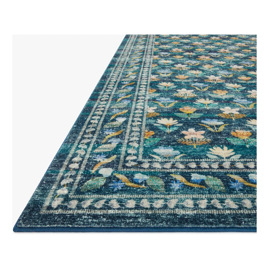 Courtyard Hadley Emerald | Rifle Paper Co. Rugs x Loloi - Light House Co.
