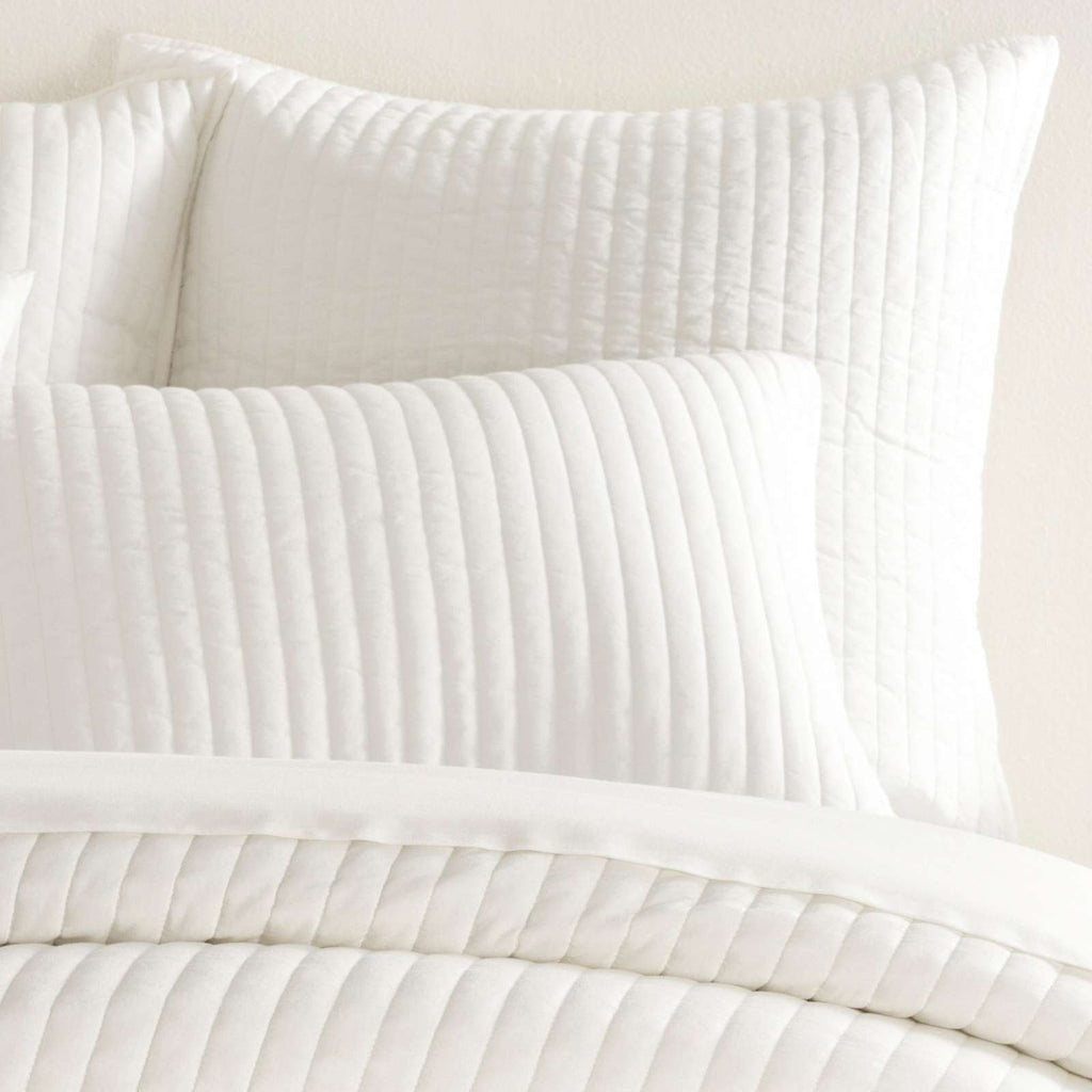 Cozy Cotton Ivory Quilted Sham - Light House Co.