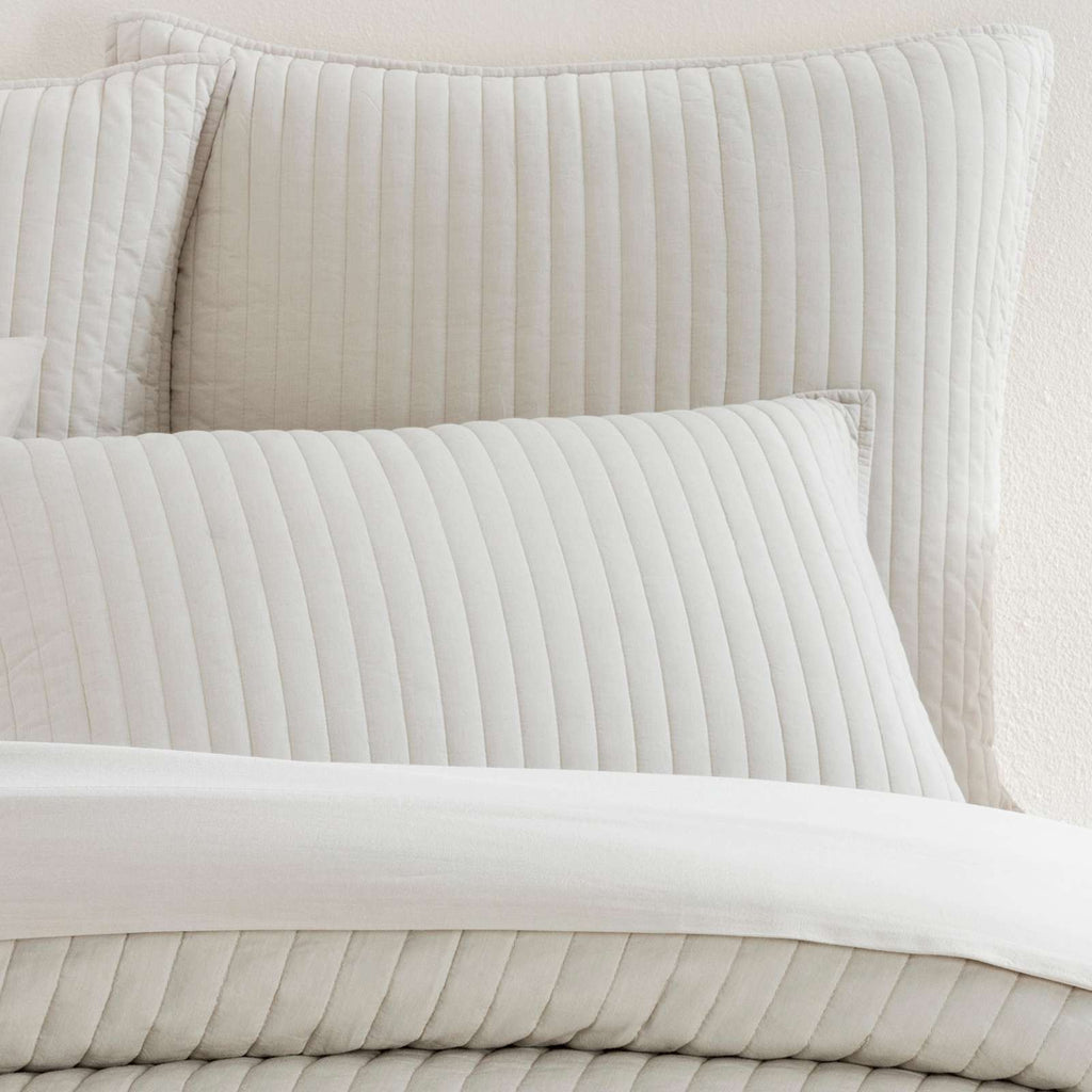Cozy Cotton Natural Quilted Sham - Light House Co.
