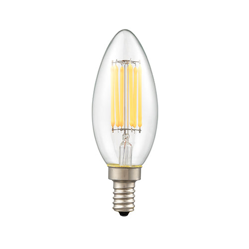 850LM C35/B11 E12 6W LED Bulb (12 Pack) - Light House Co.