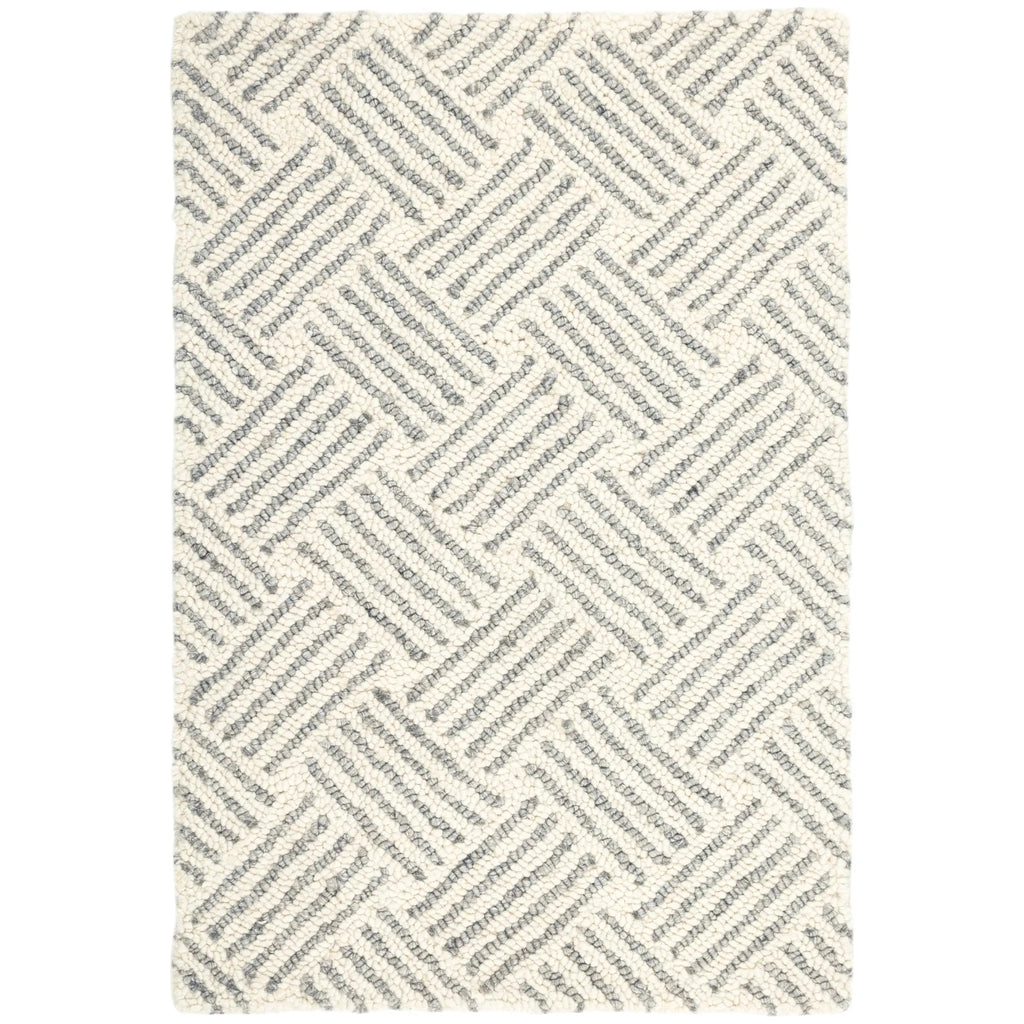 Layers Grey Hand Hooked Wool Rug - Light House Co.