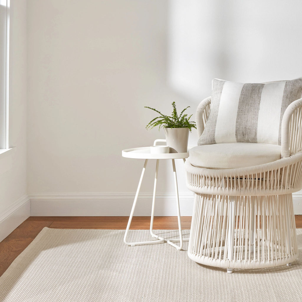 Finn Platinum Handwoven Indoor / Outdoor Rug - Light House Co.