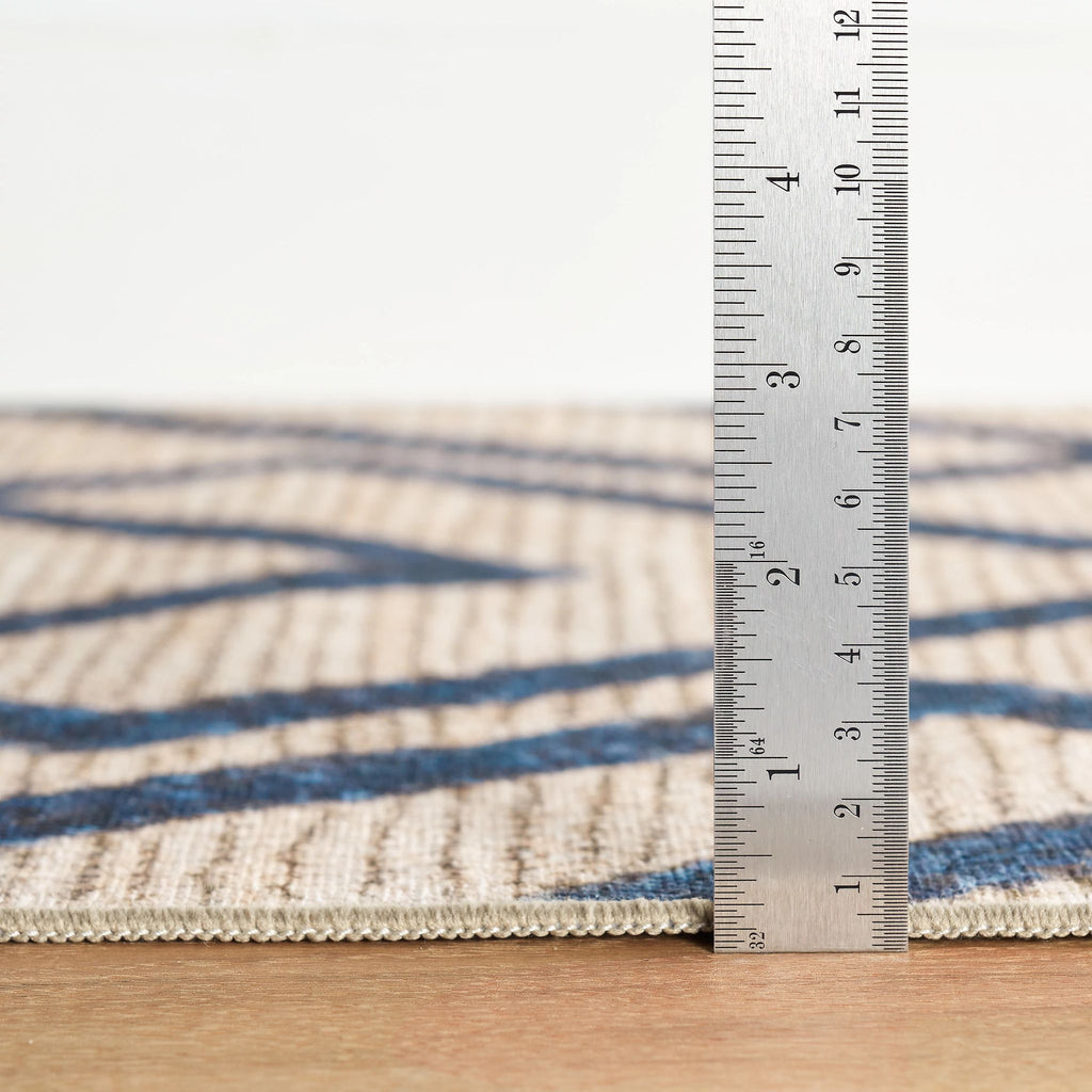 Marco Navy Machine Washable Rug - Light House Co.