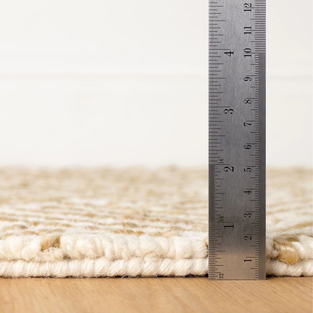 Layers Ochre Hand Hooked Wool Rug - Light House Co.