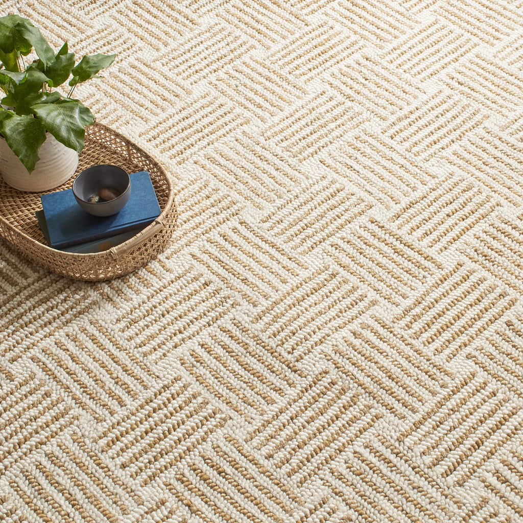 Layers Ochre Hand Hooked Wool Rug - Light House Co.