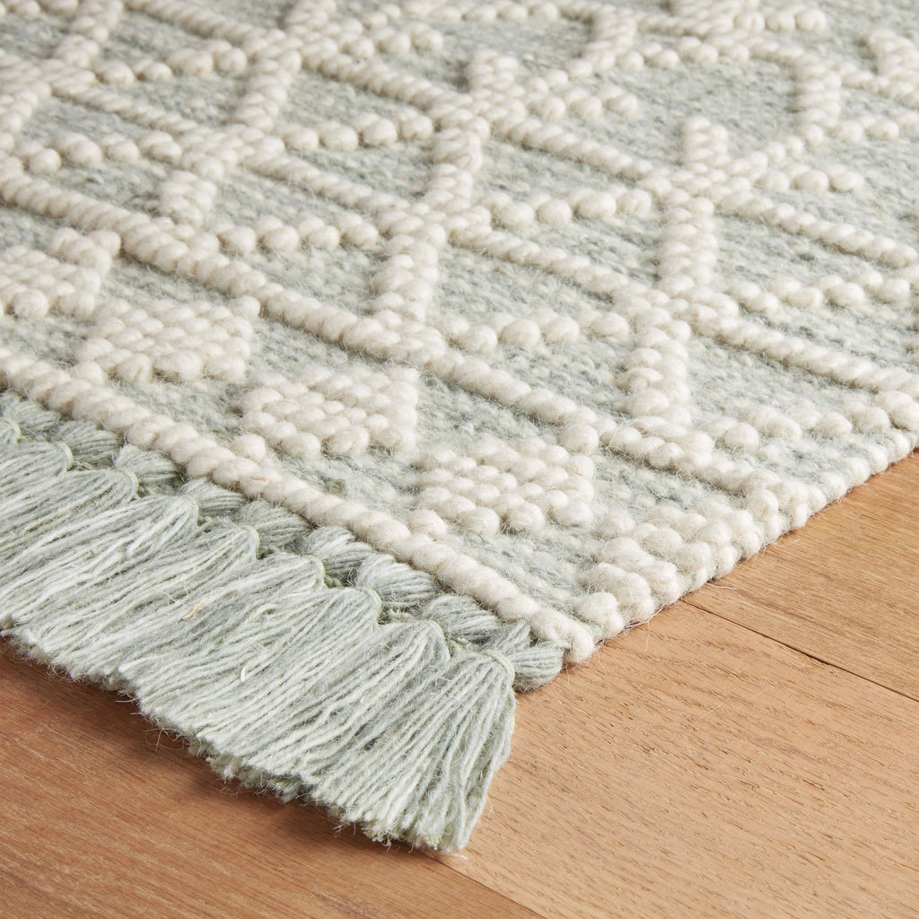 Pembrook Desert Sage Handwoven Wool Rug - Light House Co.