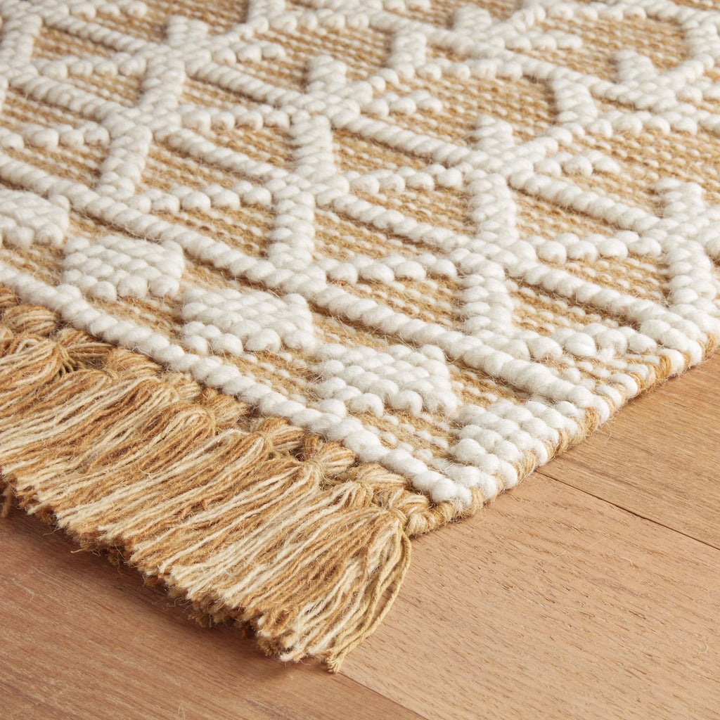 Pembrook Ochre Handwoven Wool Rug - Light House Co.