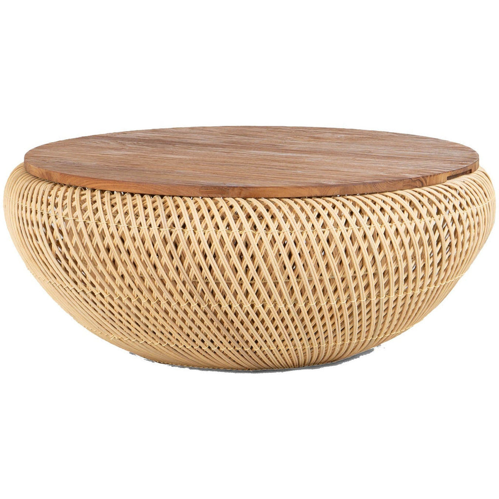 Ramiro Wave Coffee Table - Large/ Natural - Light House Co.
