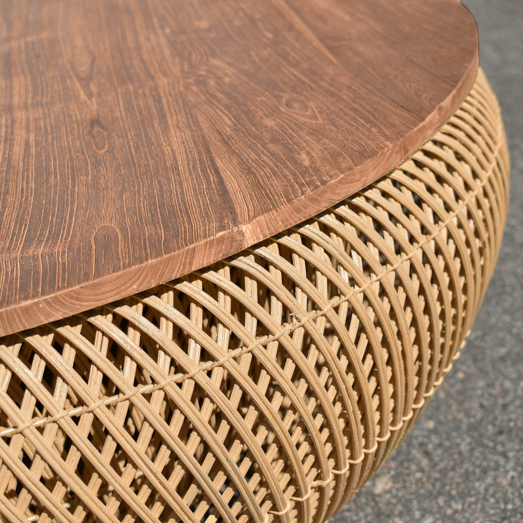 Ramiro Wave Coffee Table - Large/ Natural - Light House Co.