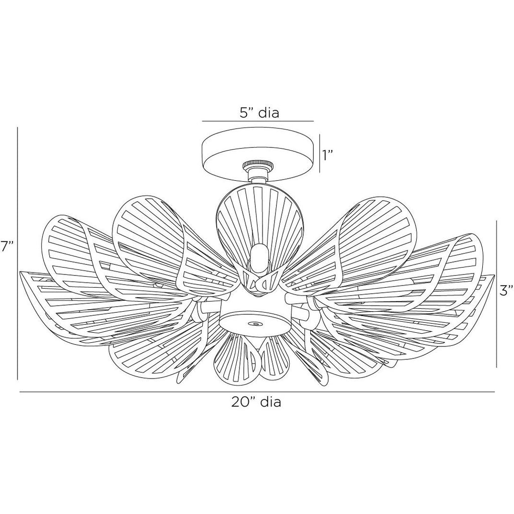 Francesca Flush Mount - Light House Co.