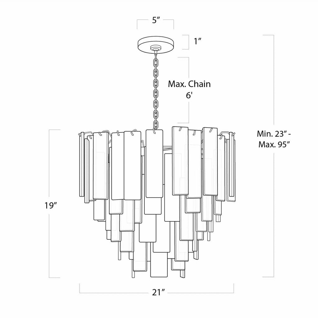 Glacier Chandelier - Light House Co.