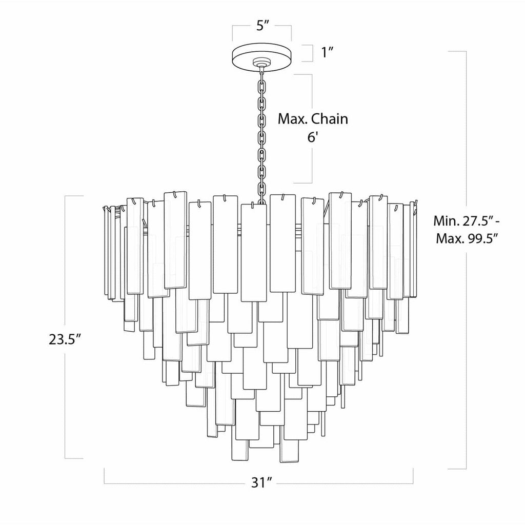 Glacier Chandelier - Light House Co.