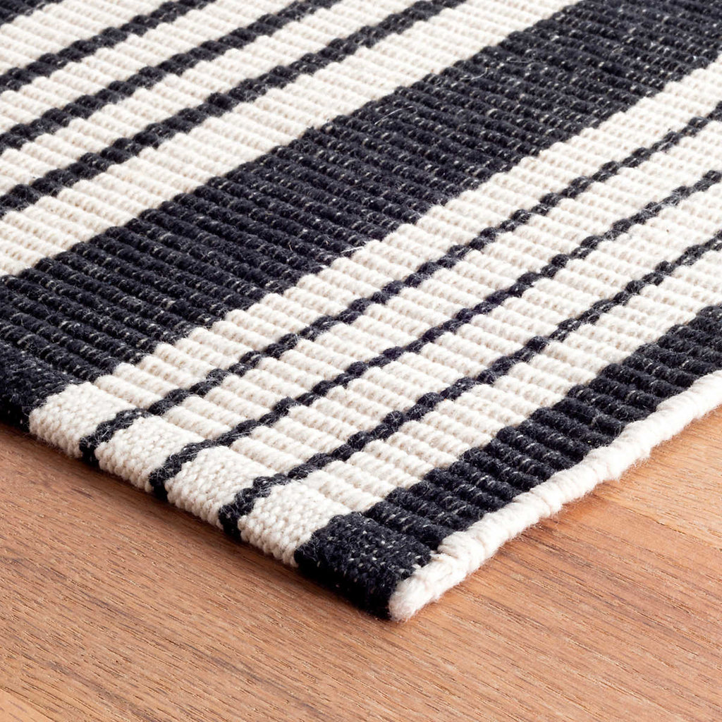 Birmingham Black Indoor/Outdoor Rug - Light House Co.