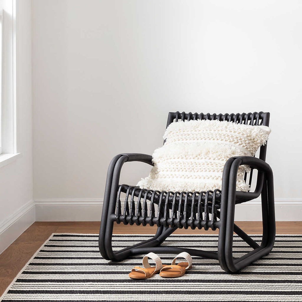 Birmingham Black Indoor/Outdoor Rug - Light House Co.