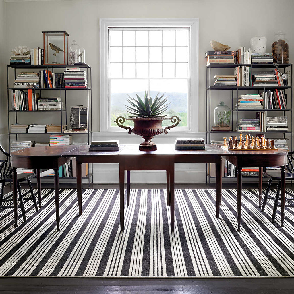 Birmingham Black Indoor/Outdoor Rug - Light House Co.