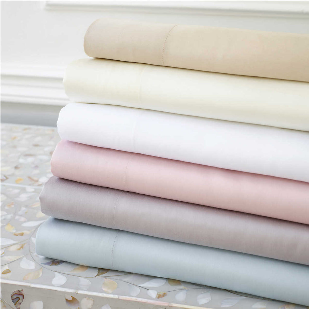 Silken Solid White sheet set - Light House Co.