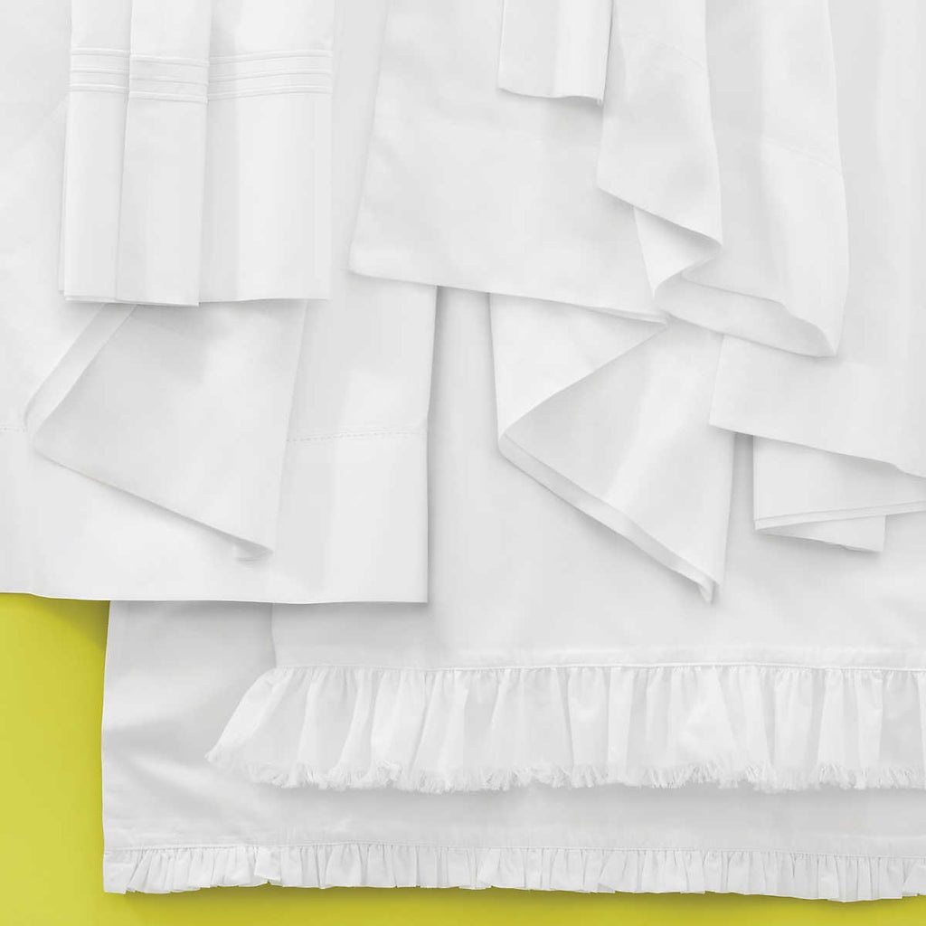 Silken Solid White sheet set - Light House Co.