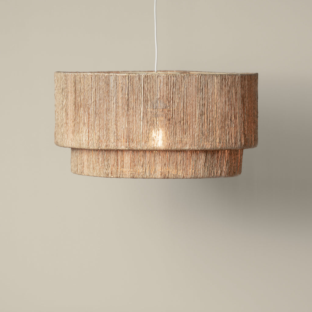 Cocktail 2 Tier Jute Pendant - Light House Co.