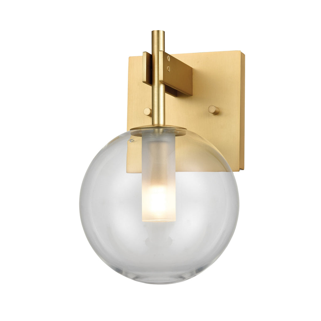 Courcelette Sconce - Venetian Brass with Clear Glass | Open Box - Light House Co.