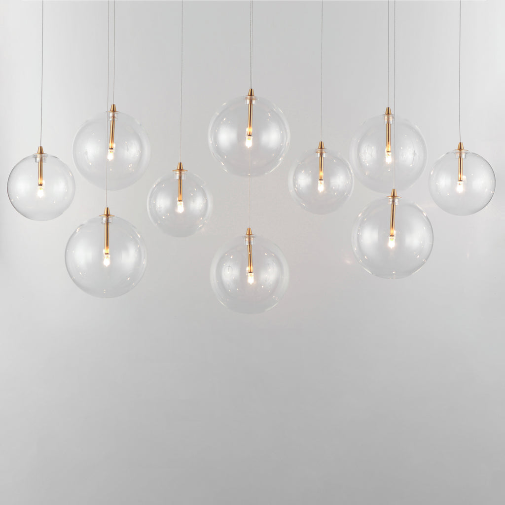 Global 10-Light LED Chandelier - Light House Co.