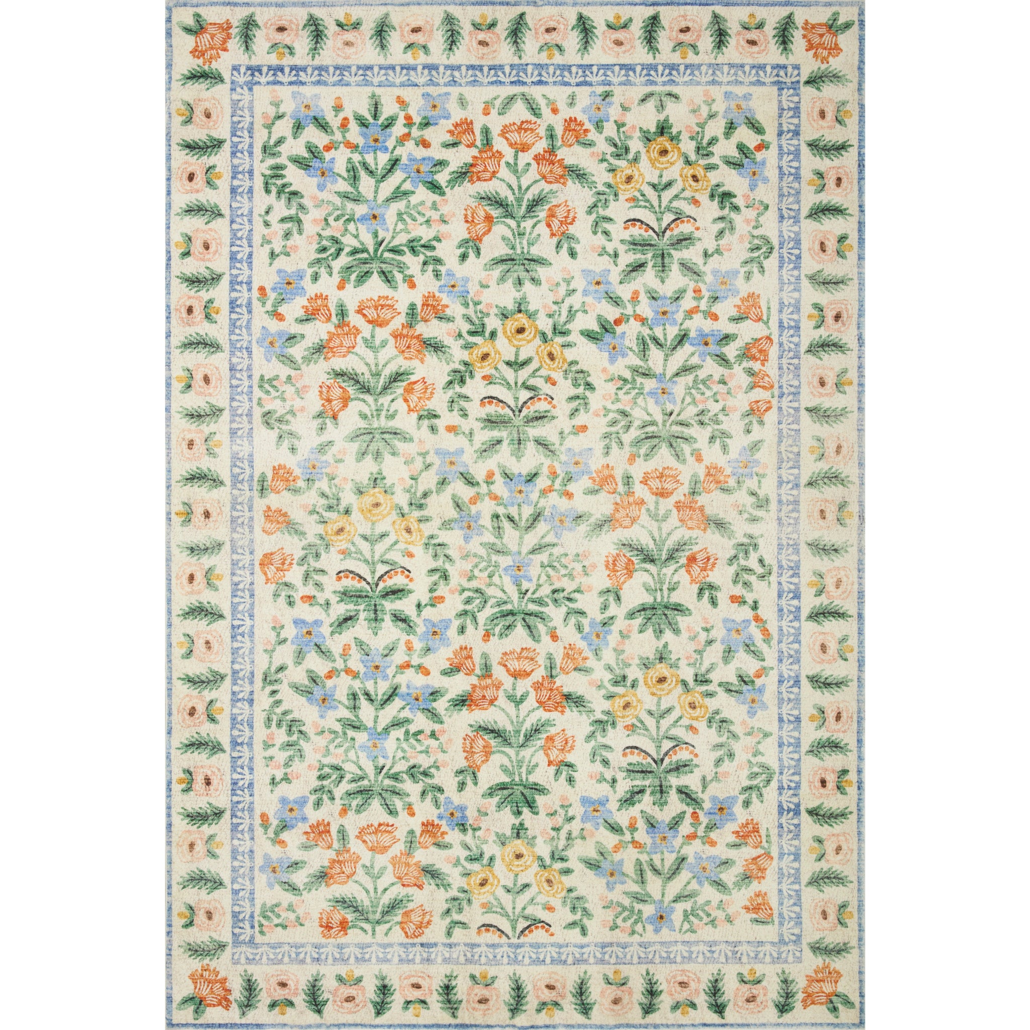 Eden Mughal Garden / Cream | Rifle Paper Co. Rugs x Loloi | Light