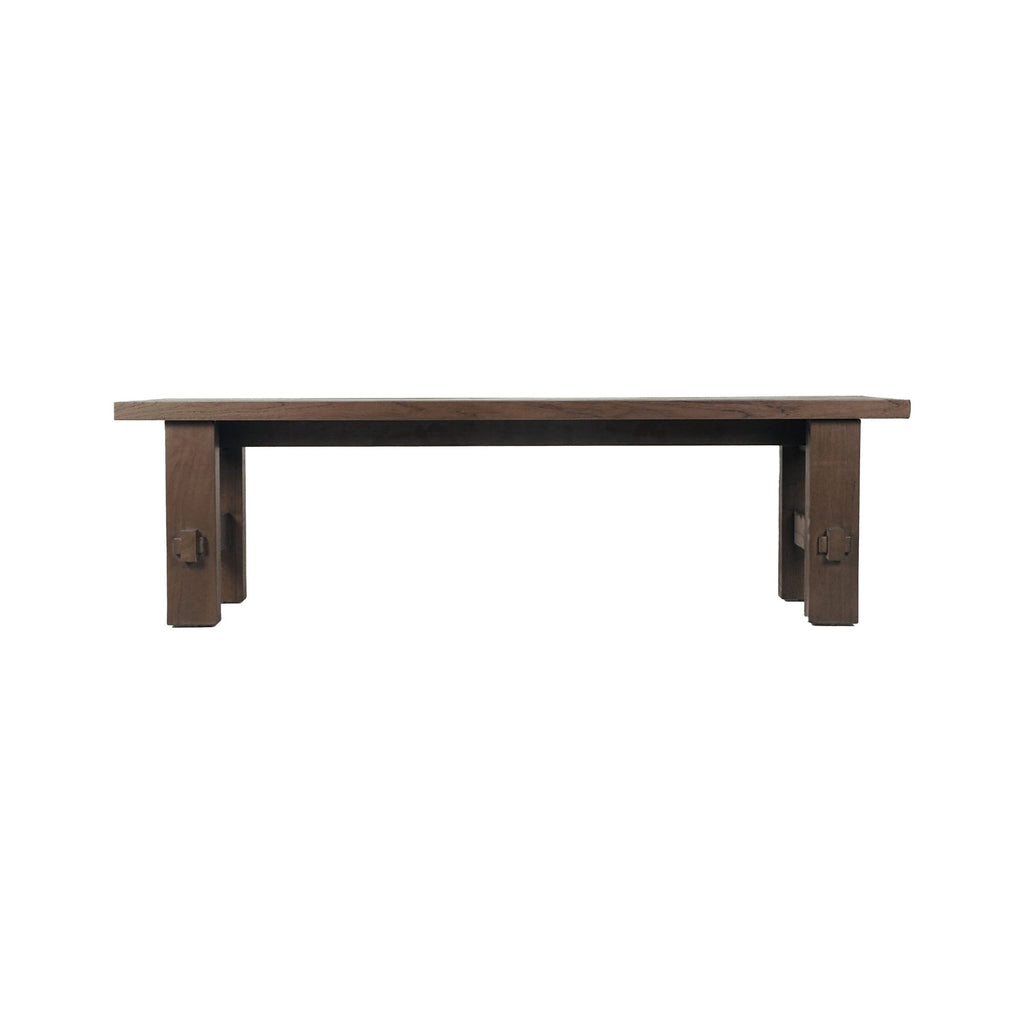 Esmond Outdoor Dining Bench Brown | Outdoor Benches | Moe's - Light House Co.
