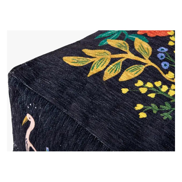 RP Black / Multi Pouf | Rifle Paper Co. x Loloi - Light House Co.