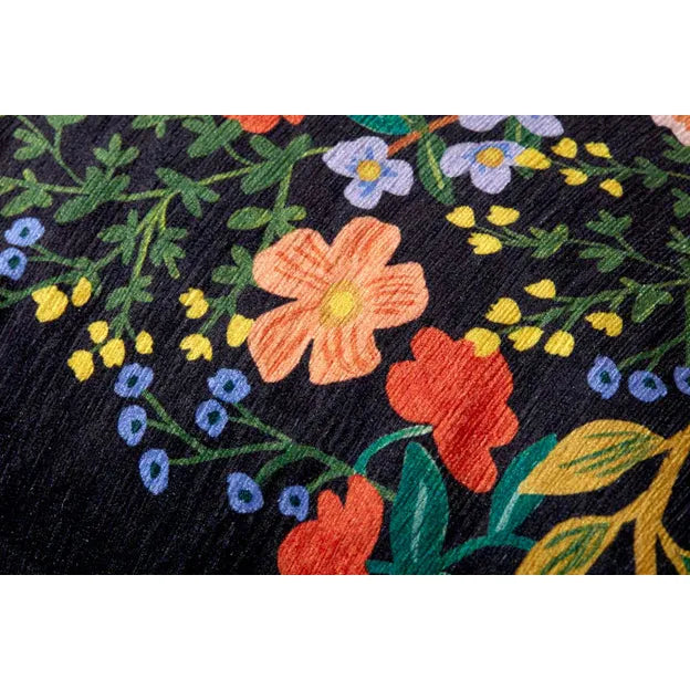 RP Black / Multi Pouf | Rifle Paper Co. x Loloi - Light House Co.