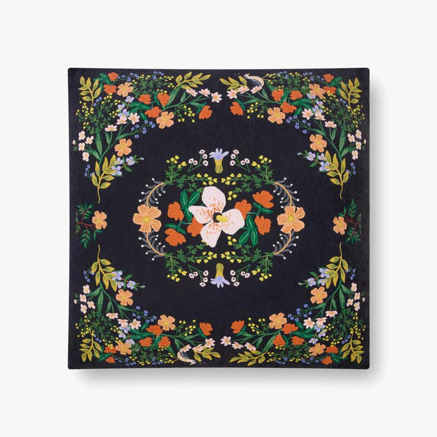 RP Black / Multi Pouf | Rifle Paper Co. x Loloi - Light House Co.