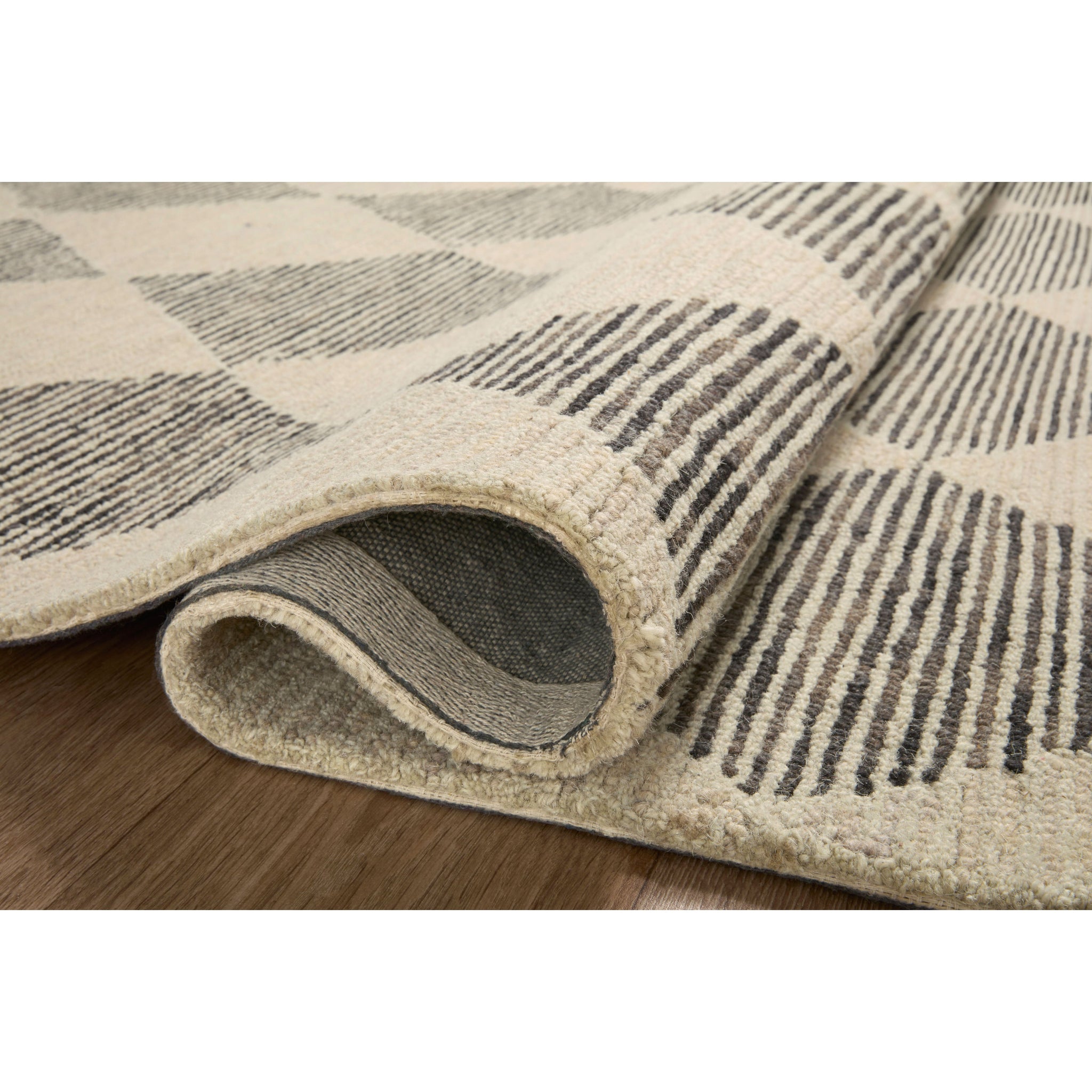 Francis Beige / Charcoal Rug | Chris Loves Julia x Loloi | Light