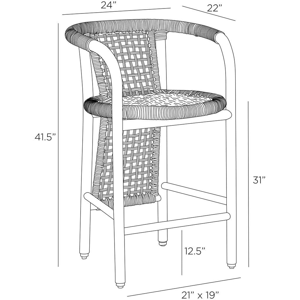 Chapman Outdoor Stool - Light House Co.