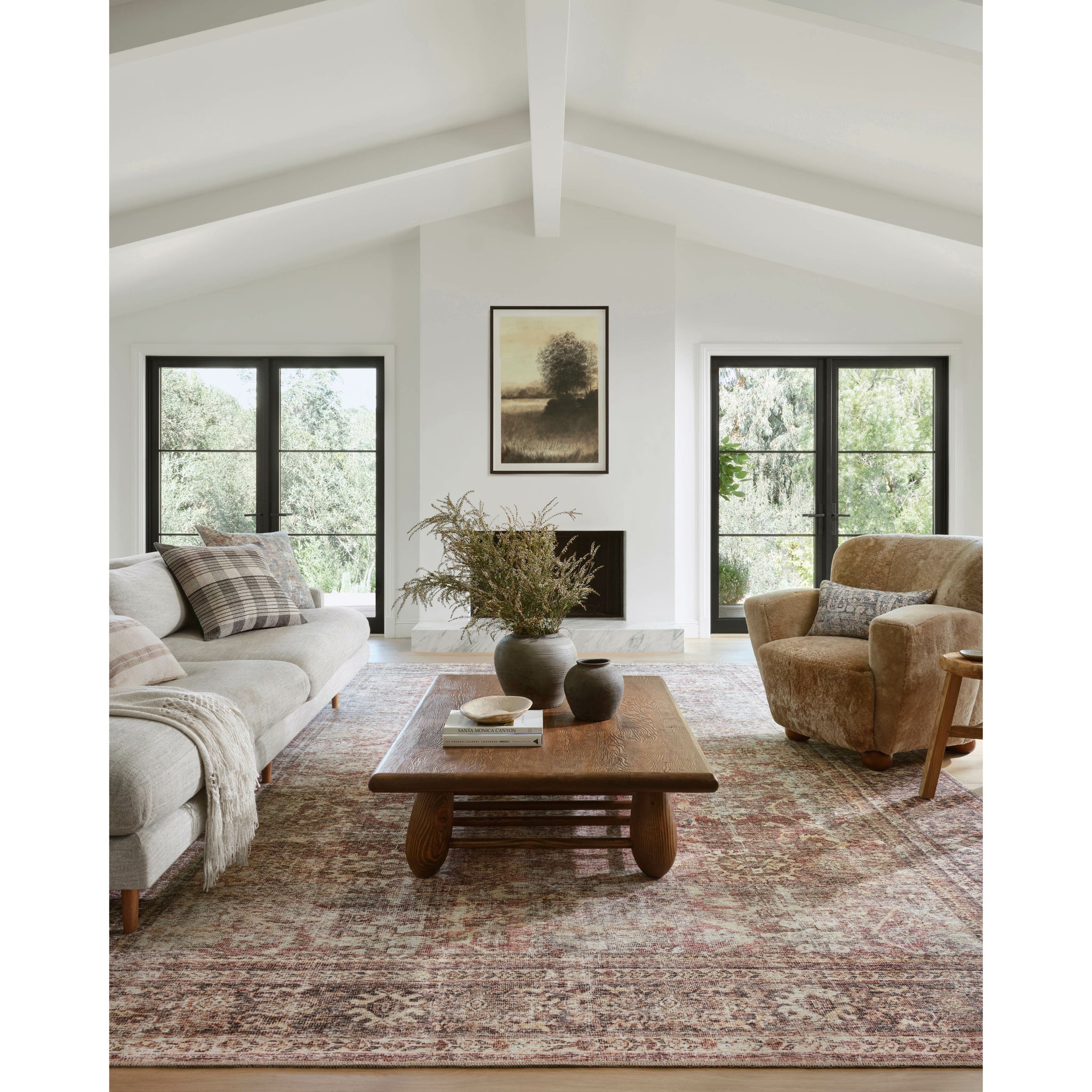 Georgie Bordeaux / Antique Rug | Amber Lewis x Loloi | Light House Co.