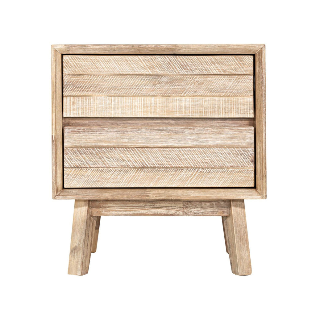 Gia 2 Drawer Nightstand - Light Driftwood - Light House Co.