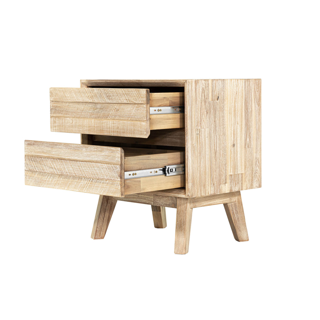 Gia 2 Drawer Nightstand - Light Driftwood - Light House Co.