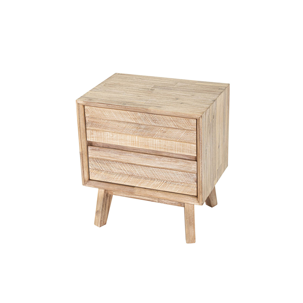 Gia 2 Drawer Nightstand - Light Driftwood - Light House Co.