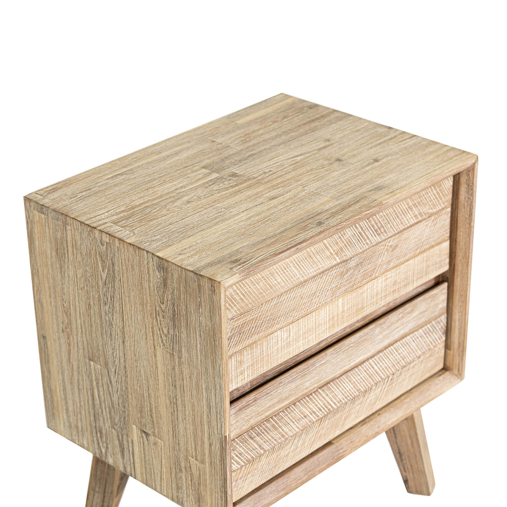 Gia 2 Drawer Nightstand - Light Driftwood - Light House Co.