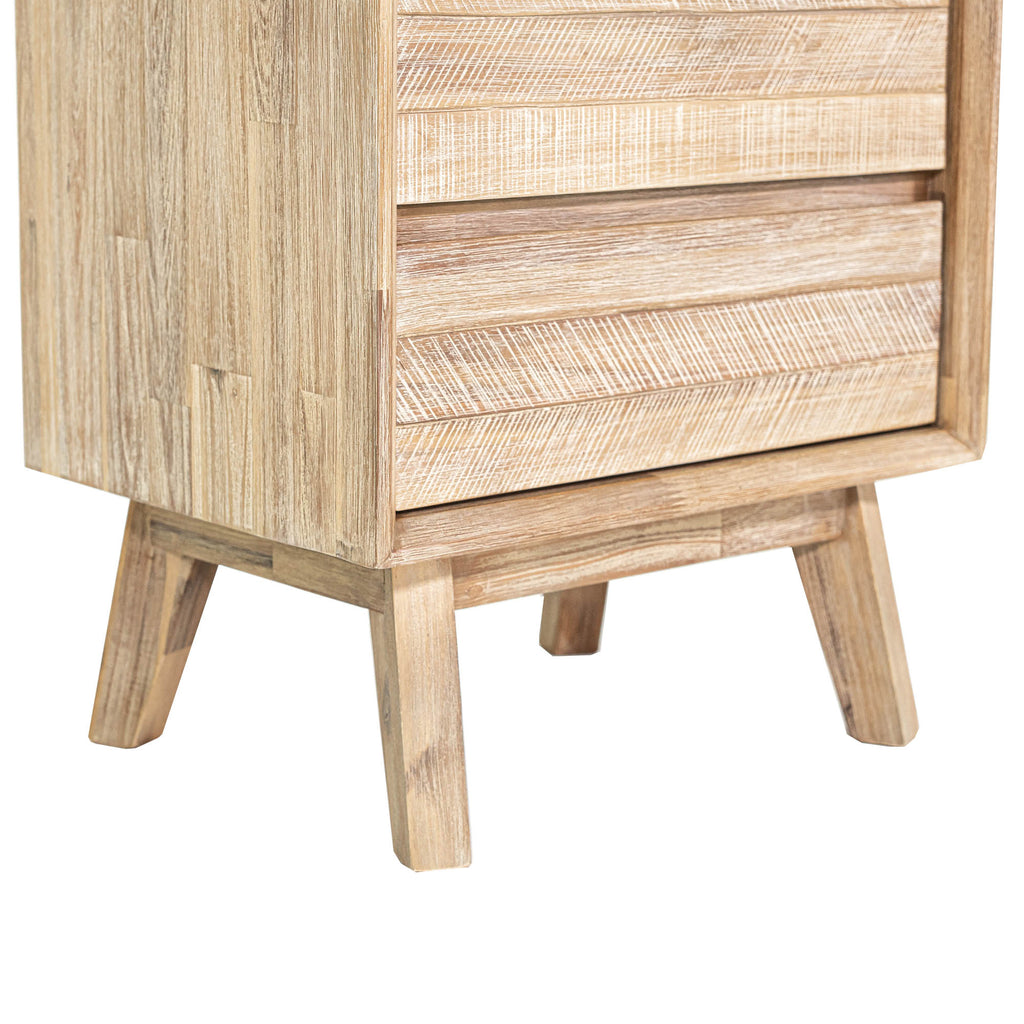 Gia 2 Drawer Nightstand - Light Driftwood - Light House Co.