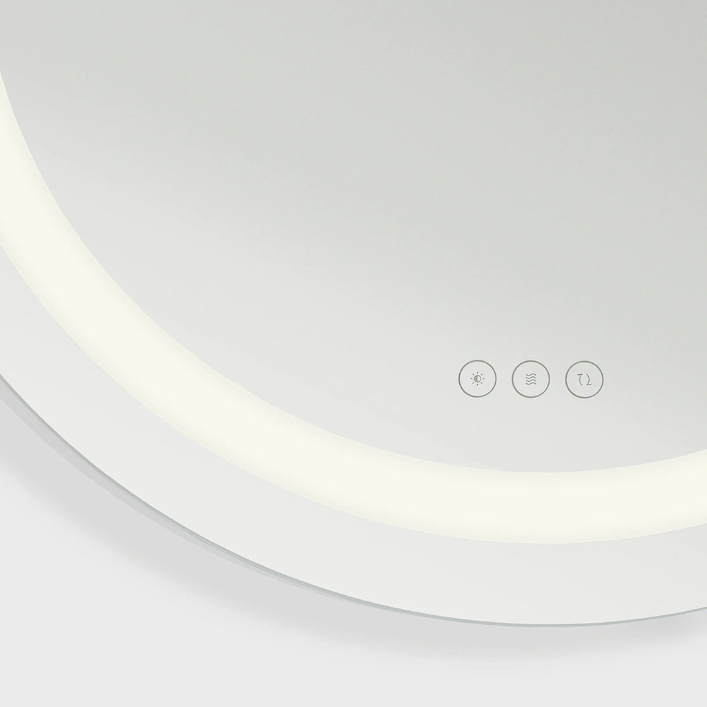 Mera Illuminated Mirror Round 30" x 30" - Light House Co.