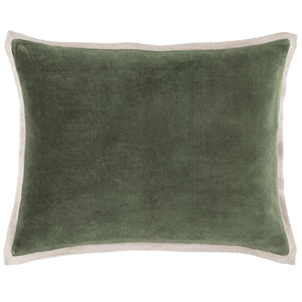 Gehry Velvet/Linen Sage Decorative Pillow - Light House Co.