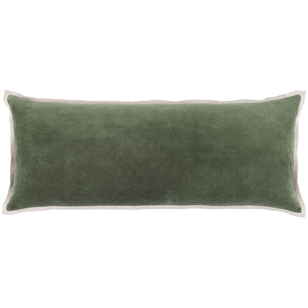Gehry Velvet/Linen Sage Decorative Pillow - Light House Co.