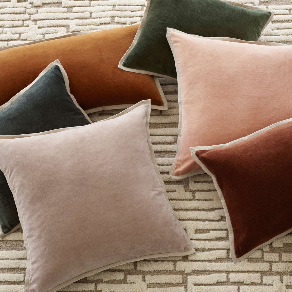Gehry Velvet/Linen Sage Decorative Pillow - Light House Co.