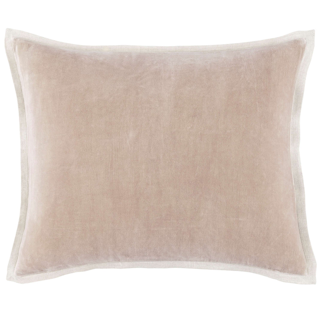 Gehry Velvet/Linen Stone Decorative Pillow - Light House Co.
