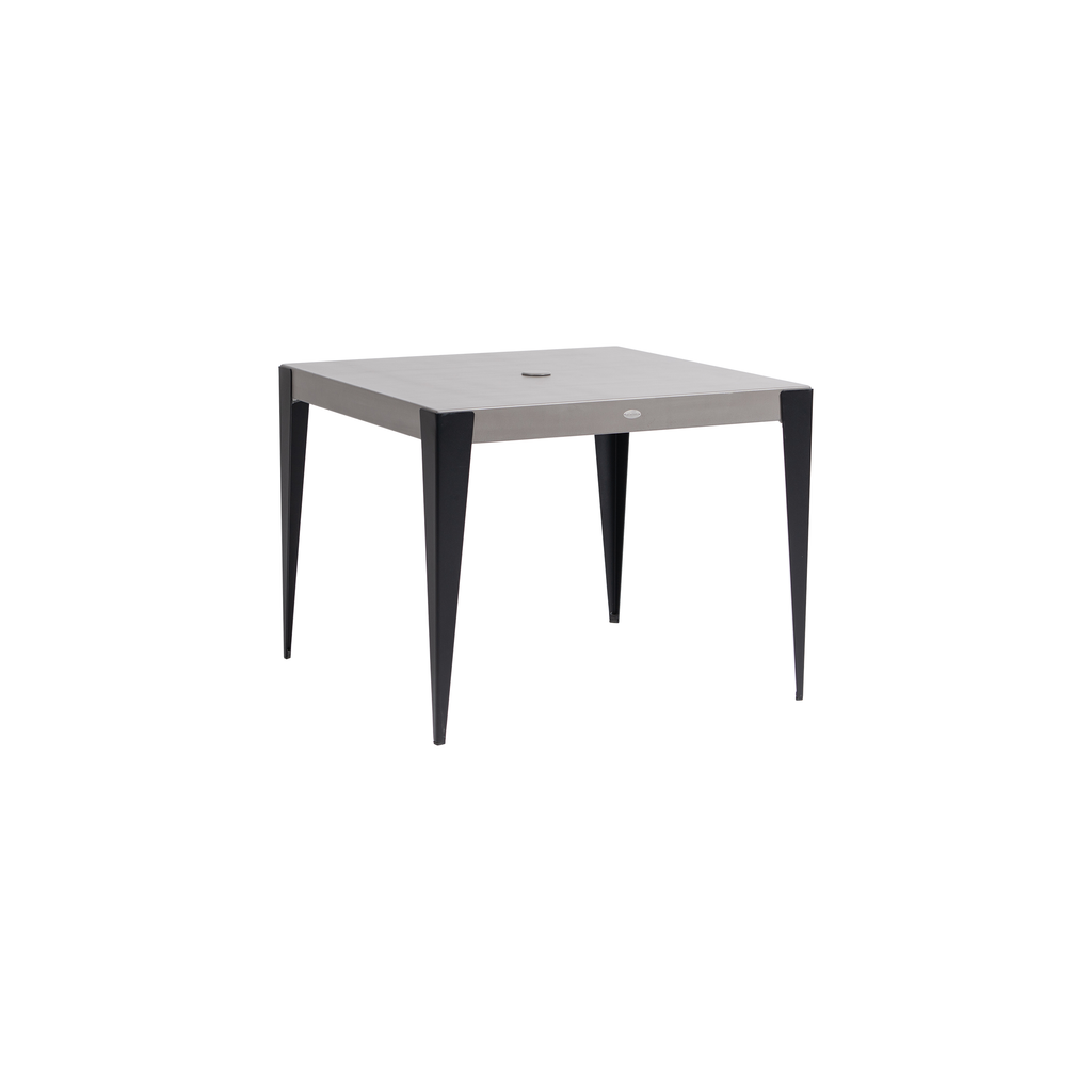 Genval 38″ Square Dining Table w/Umbrella Hole | Outdoor Dining Tables | Ratana - Light House Co.