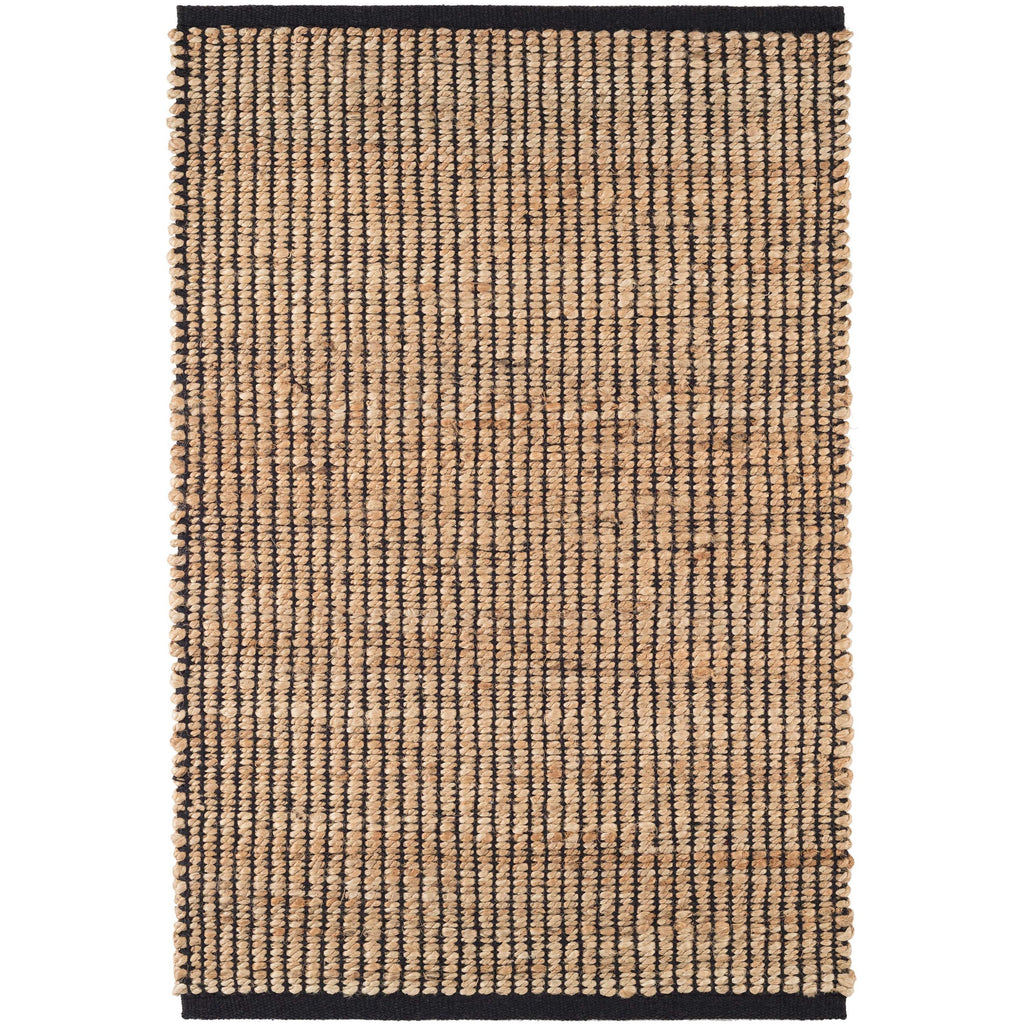 Gridwork Black Woven Jute Rug - Light House Co.